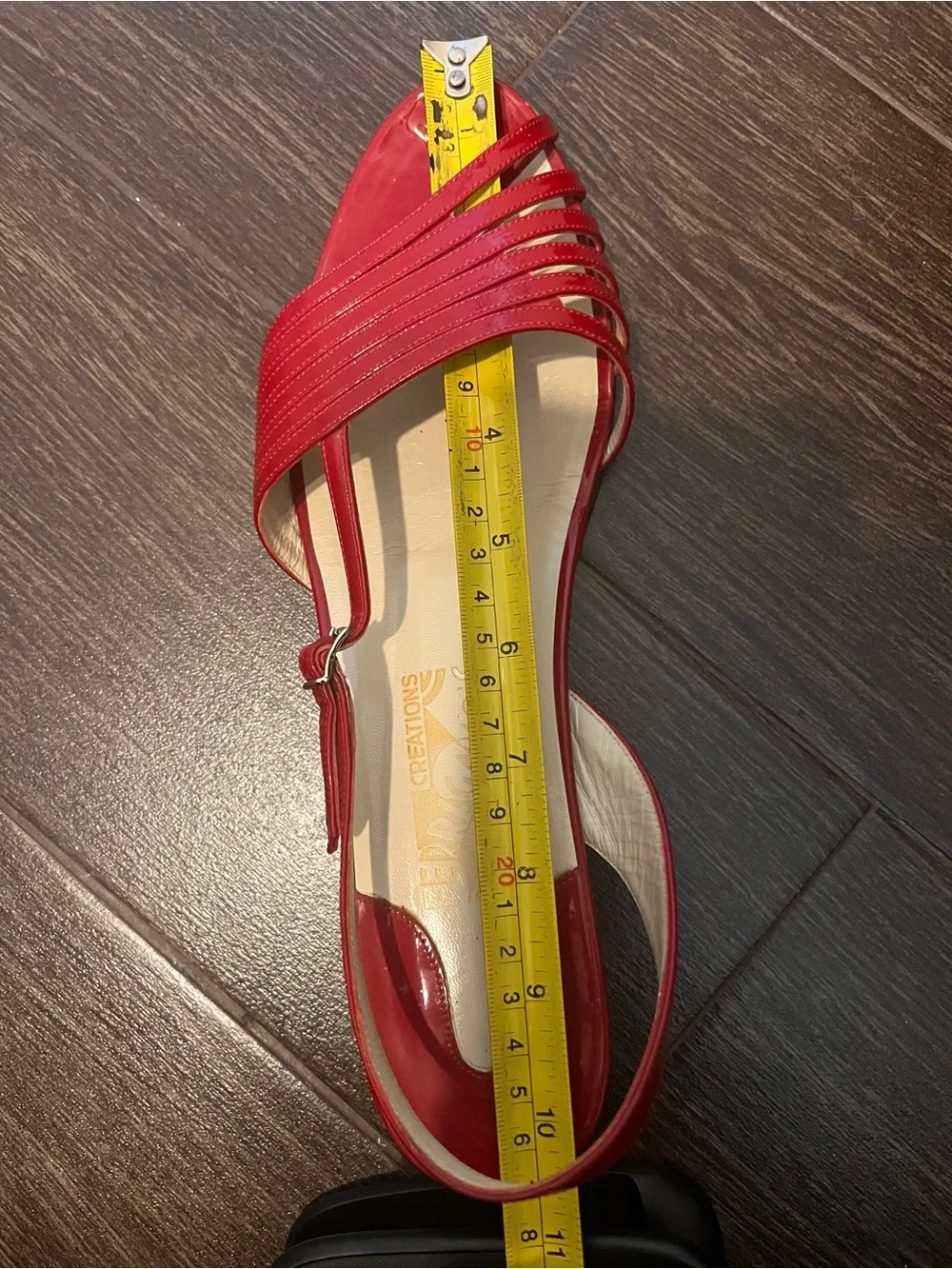 Vintage Salvatore Ferragamo Creations Red Sandals Approx 9.5 Limited Edition